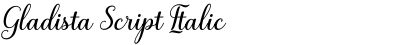 Gladista Script Italic